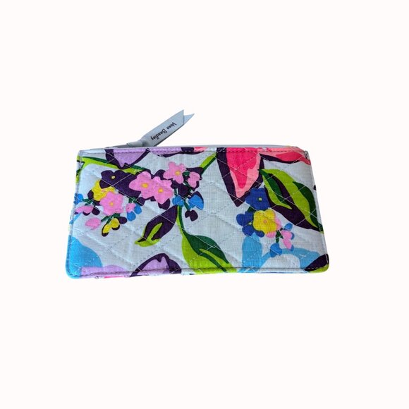 Vera Bradley ID Wallet Marian Floral Print Quilted Card Holder Zipper Travel - Picture 12 of 12